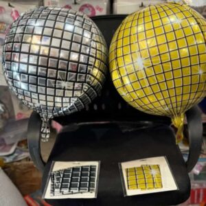 3d disco foil balloon