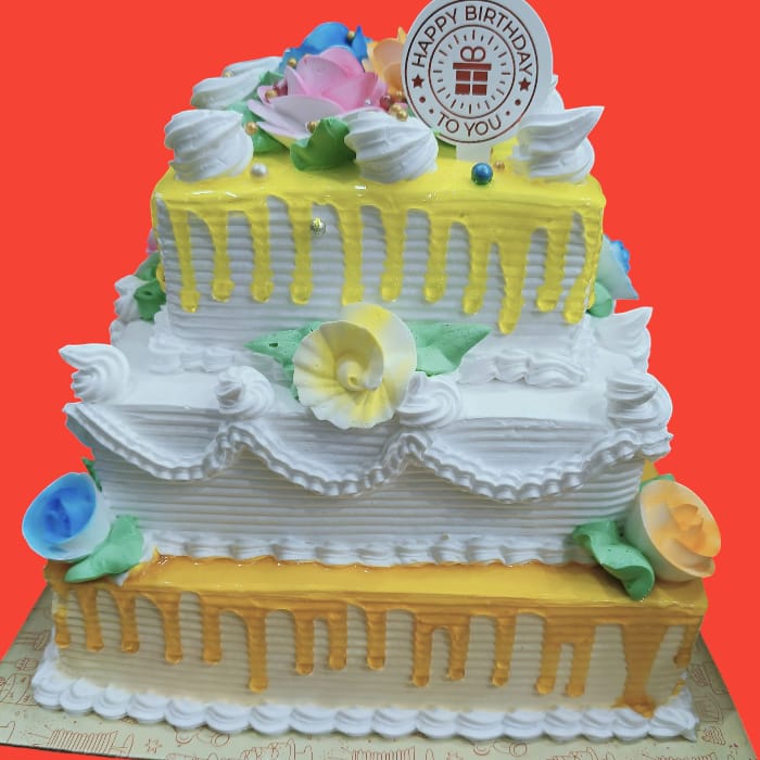 three tier cake