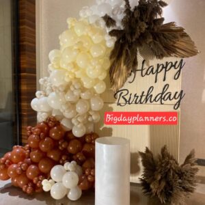 Pampass decor with balloons & flex