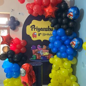 Among Us Themed Birthday Decoration