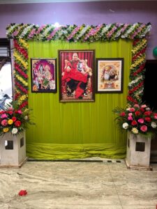 Spiritual Decoration with Floral Frame