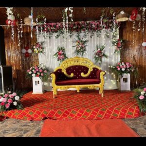 Elegant Engagement & Wedding Stage Decoration