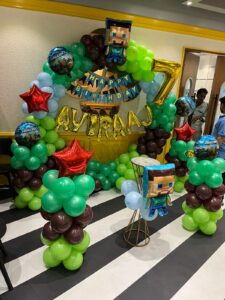 Epic Minecraft Birthday Balloon Decoration