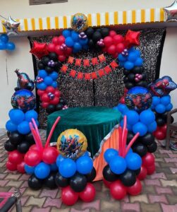 Spiderman Theme Birthday Decoration