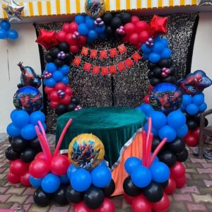 Spiderman Theme Birthday Decoration
