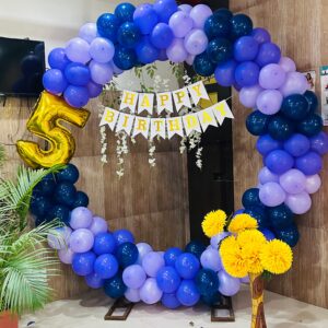 Stunning Blue & Purple Balloon Ring Decoration