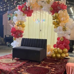 Elegant Anniversary Decoration with LED Lights