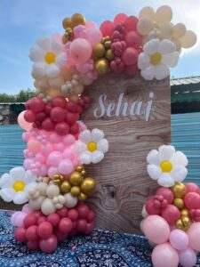 Pastel Balloon Stage Decoration