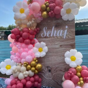 Pastel Balloon Stage Decoration