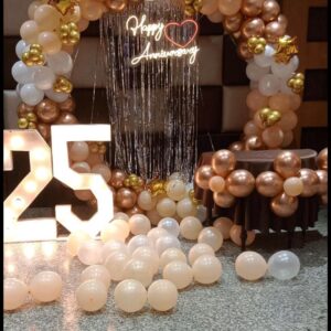 25th Silver Jubilee Anniversary Decor in Rudrapur