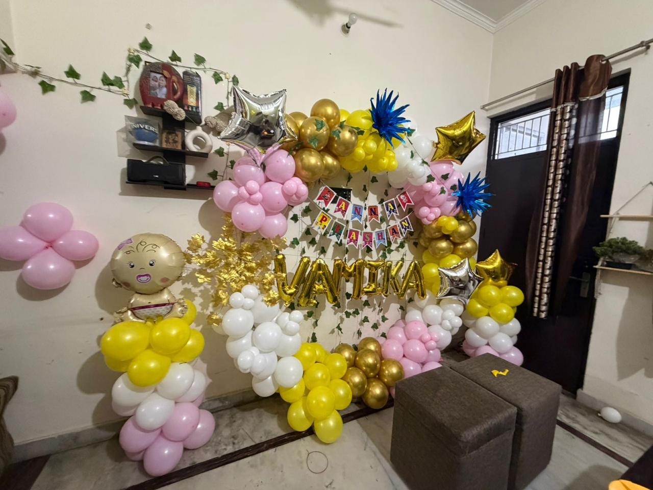 Annaprashan (Rice Feeding Ceremony) Decorators in Rudrapur Home Balloon Decor