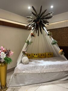 Elegant Pampas Grass Canopy Tent Decoration for Birthdays & Events