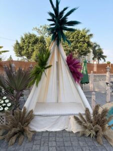 Elegant Pampas Grass Canopy Tent Decoration for Birthdays & Events