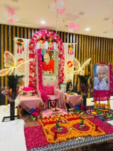 Guru Ji Satsang Floral Decoration for Spiritual & Devotional Events