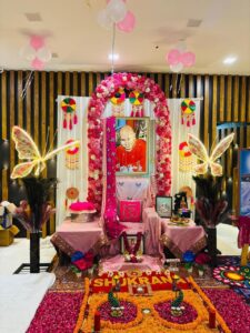 Guru Ji Satsang Floral Decoration for Spiritual & Devotional Events