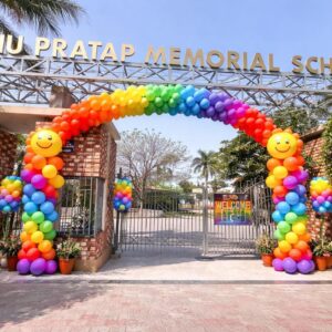 Rainbow Balloon Arch Decoration for School Events & Welcome Celebrations