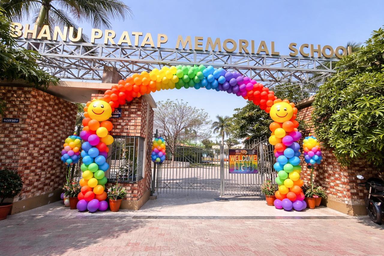 Rainbow Balloon Arch Decoration for School Events & Welcome Celebrations