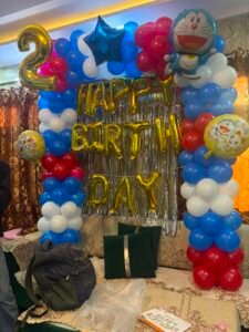 Doraemon Theme 2nd Birthday Decoration